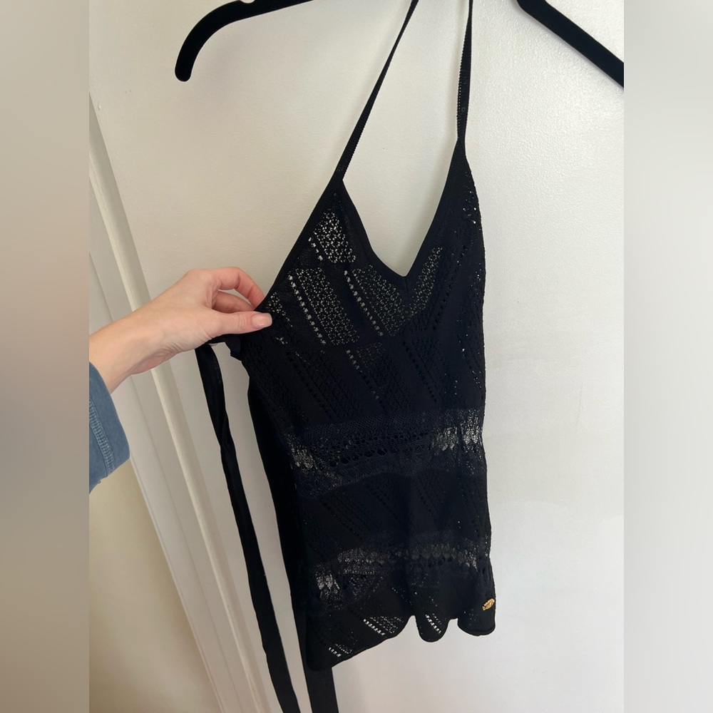 Luxury Roberto Cavalli Lace Halter Top